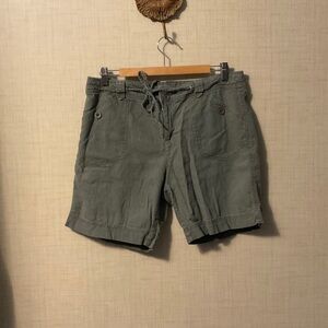 Women's Olive Green Casual Shorts
